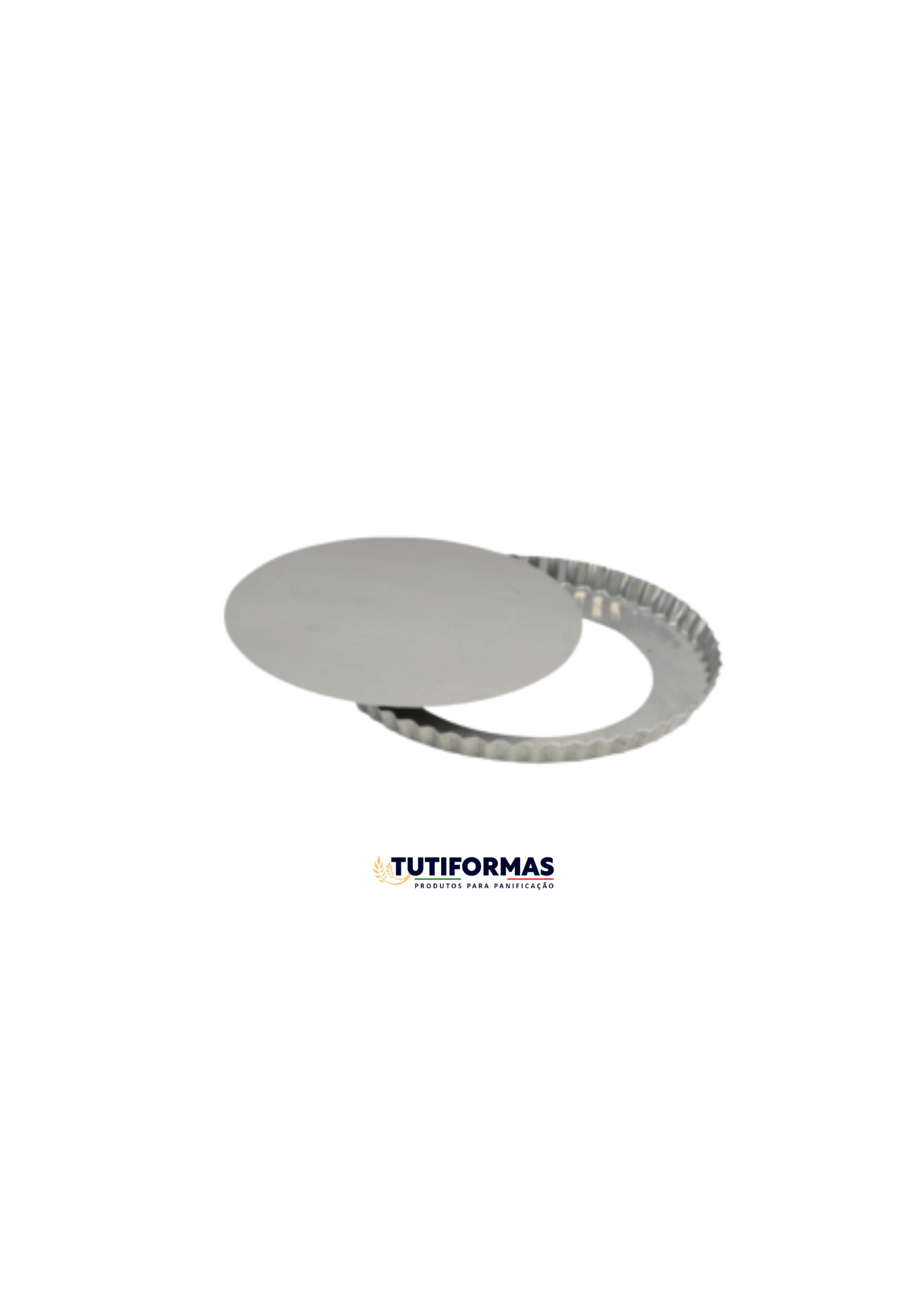 FORMA TORTA MAÇA CRESPA FUNDO FALSO (ALUM)