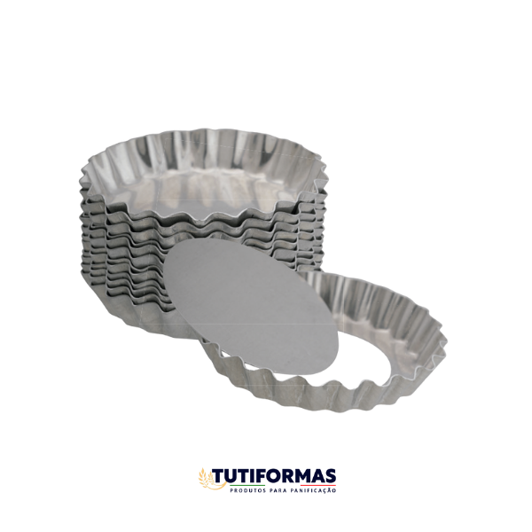 FORMINHA TORTA MAÇA CRESPA FUNDO FALSO (ALUM)