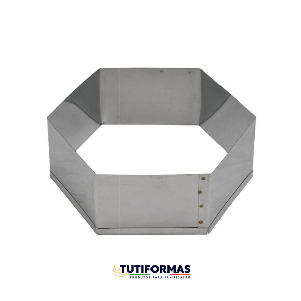 Aro Cortador Sextavado (INOX) – 20 X 5 cm