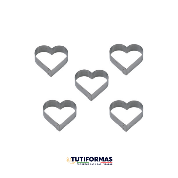 Aro Cortador Petit Four Copas (INOX) – 5 Peças