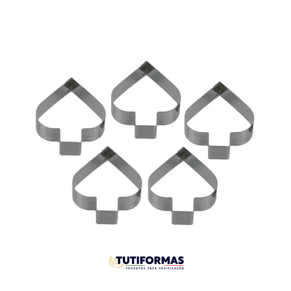 Aro Cortador Petit Four Espadas (INOX) – 5 Peças