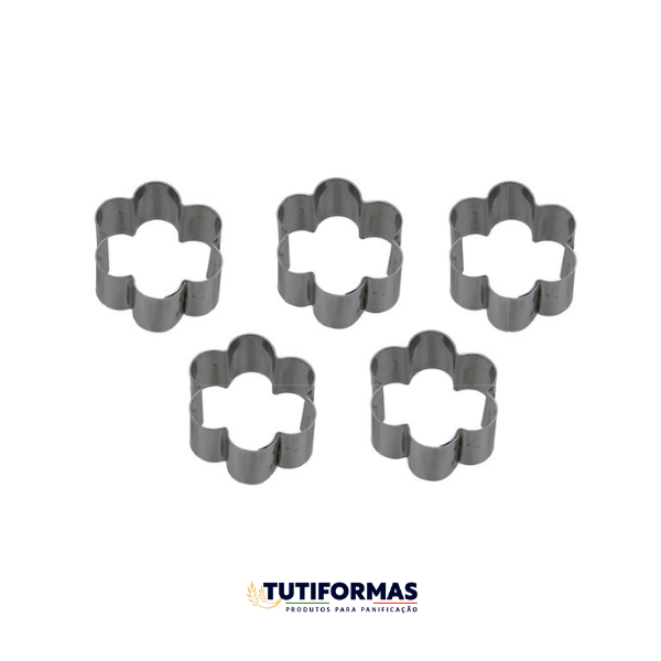 Aro Cortador Petit Four Margarida (INOX) – 5 Peças