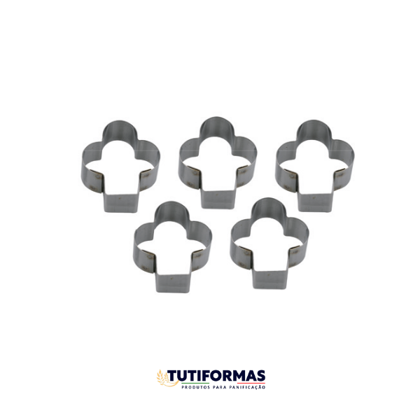 Aro Cortador Petit Four Paus (INOX) – 5 Peças