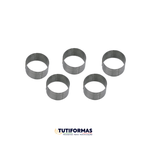 Aro Cortador Petit Four Redondo Mini (INOX) – 5 Peças