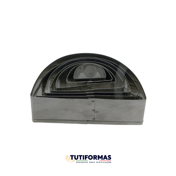 Jogo Aro Cortador Risolis (INOX) C/ 7 pçs