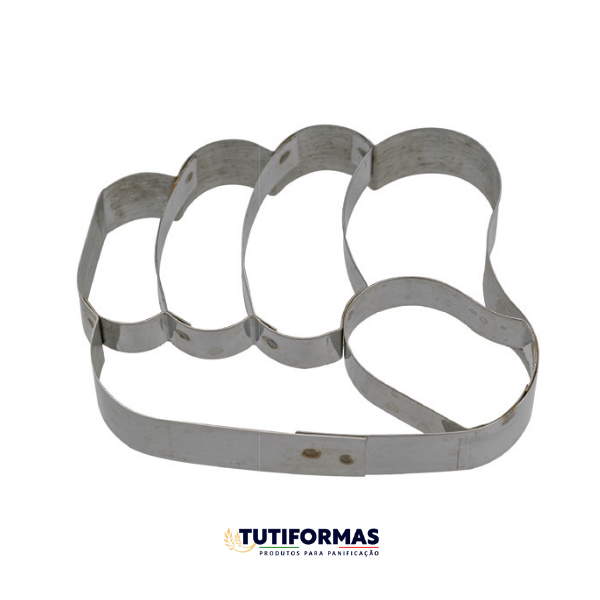 Jogo Aro Cortador Petit Four Hulk – Punho (INOX)