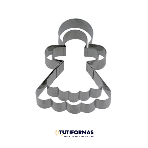 Jogo Aro Cortador Petit Four Menina (INOX) C / 2 pçs