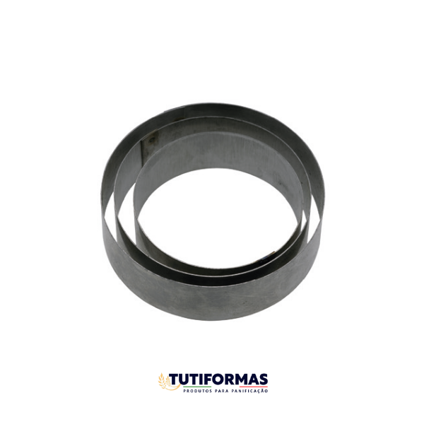 Jogo Aro Cortador Petit Four Redondo (INOX) C/ 3 pçs