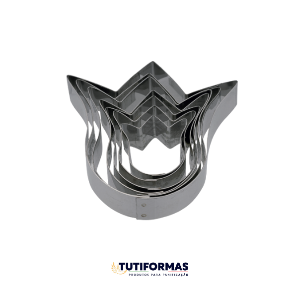 Jogo Aro Cortador Petit Four Natalino – Casinha de Gengibre (INOX) C/ 4 pçs